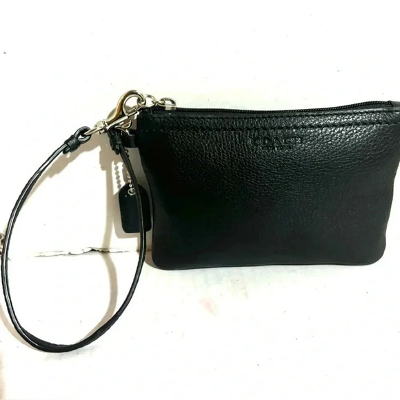 Coach vintage black leather wristlet wallet - Picture 7 of 7